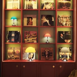 Panthella 160 portabel bordslampa Original Opal Red