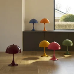 Panthella 250 portabel bordslampa coral