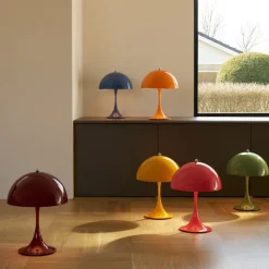 Panthella 250 portabel bordslampa burgundy