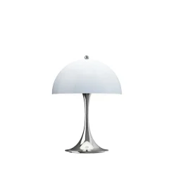 Panthella 250 portabel bordslampa Original blågrey opal akryl/chrome