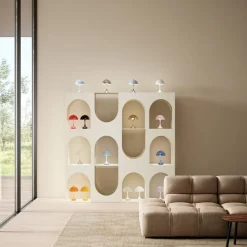 Panthella 160 Portabel bordslampa V3 opal white