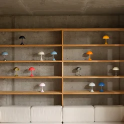 Panthella 160 Portabel bordslampa V3 Opal pale blue