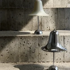 Pantop portabel bordslampa chrome