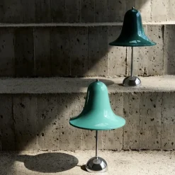 Pantop portabel bordslampa light teal