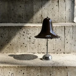 Pantop portabel bordslampa pitch brown