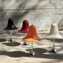 Pantop portabel bordslampa pitch brown