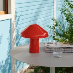 Pao portable bordslampa röd