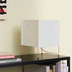Paper cube bordslampa white