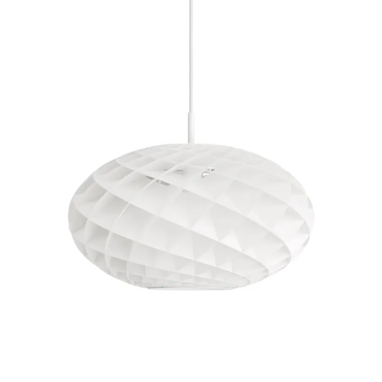 Patera oval Taklampa white