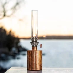 Patina Oljelampa Liten koppar