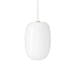 Pebble hög taklampa opalglas