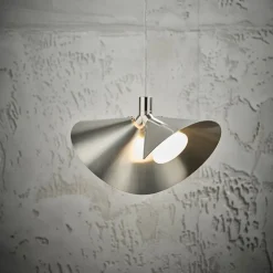 Peel taklampa brushed stainless steel