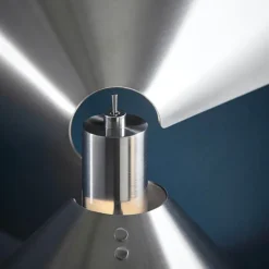 Peel vägglampa brushed stainless steel