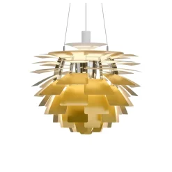 PH Artichoke Ø600 taklampa brass V4