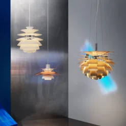 PH Artichoke Ø600 taklampa brass V4