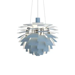 PH Artichoke Ø480 Taklampa Dusty Blue/chrome V4
