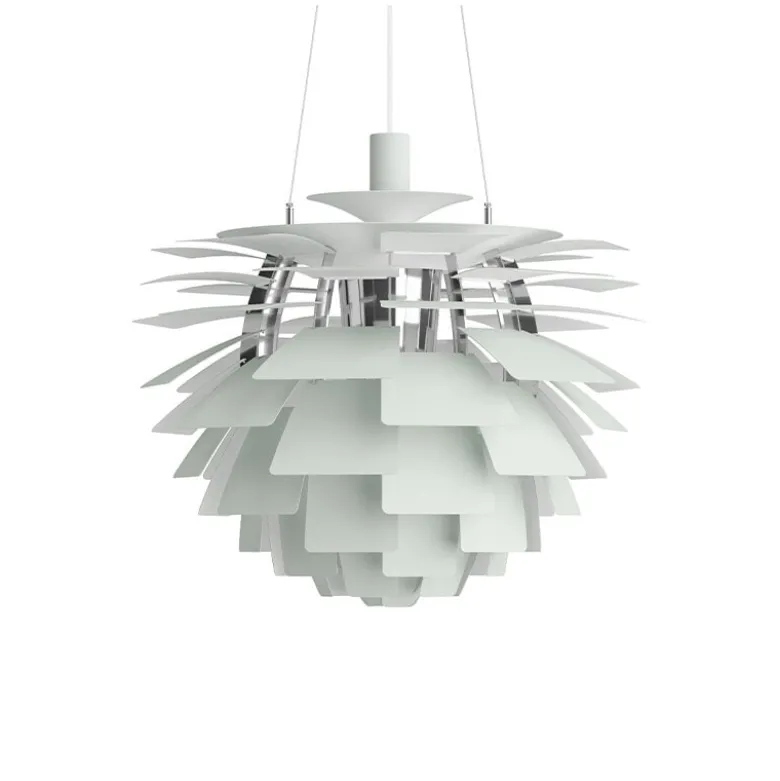PH Artichoke Ø600 Taklampa Dusty Green//chrome V4