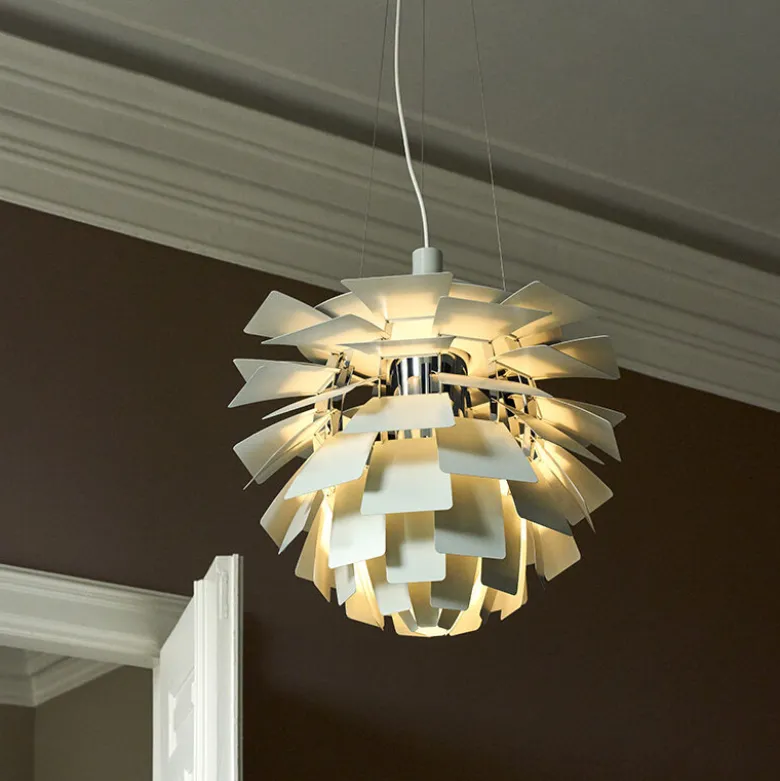 PH Artichoke Ø600 Taklampa Dusty Green//chrome V4
