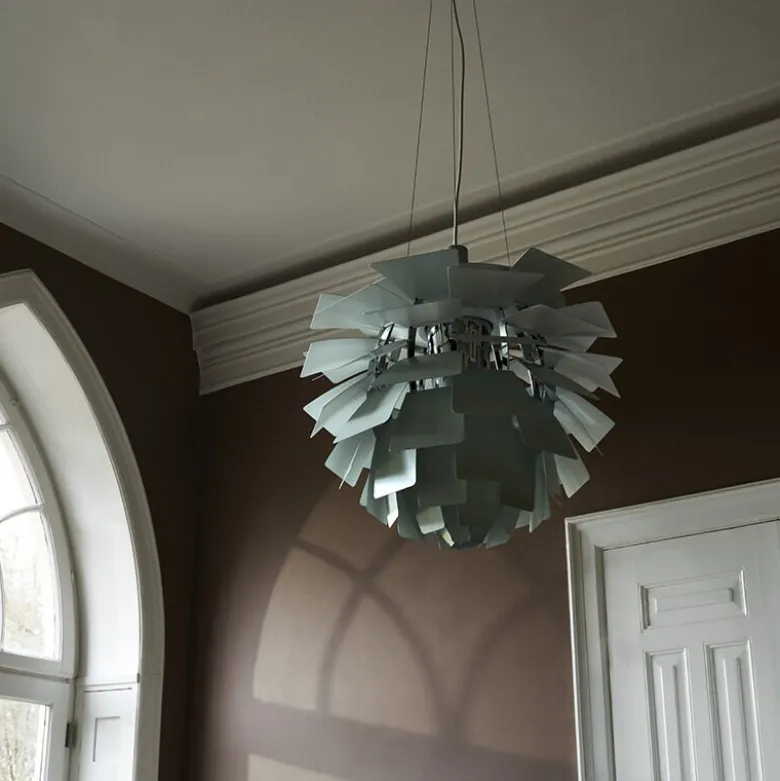 PH Artichoke Ø600 Taklampa Dusty Green//chrome V4