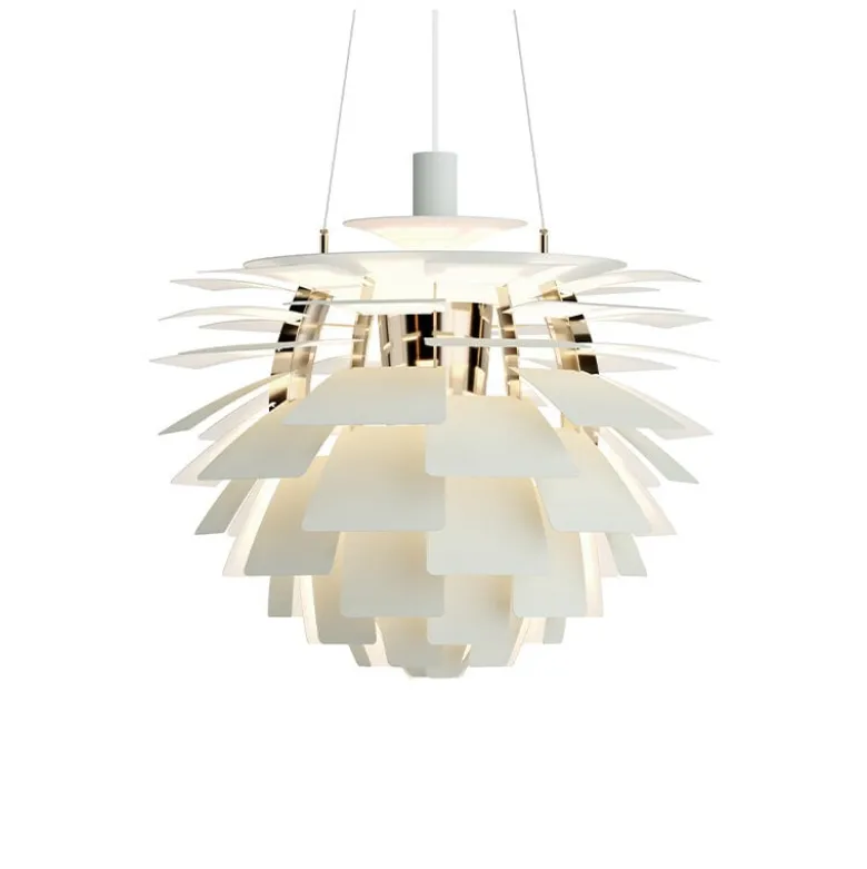 PH Artichoke Ø600 Taklampa Dusty Green/brass V4