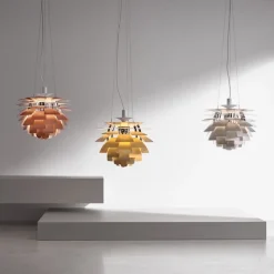 PH Artichoke Ø600 taklampa stainless steel V4