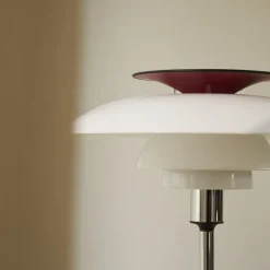 PH 80 Bordslampa chrome/opal white