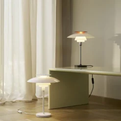 PH 80 Bordslampa chrome/opal white