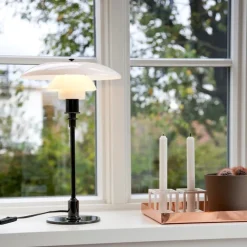 PH 3/2 Bordslampa glass/black metalised