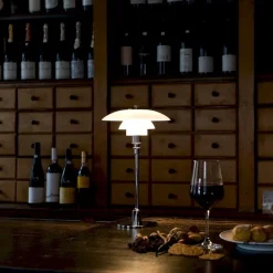 PH 2/1 Bordslampa glass/chrome