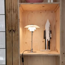 PH 2/1 Bordslampa glass/chrome