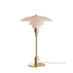 PH 3/2 bordslampa pale rose/brass