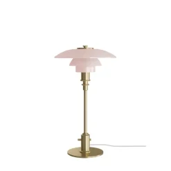 PH 2/1 bordslampa pale rose/brass
