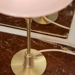 PH 2/1 bordslampa pale rose/brass