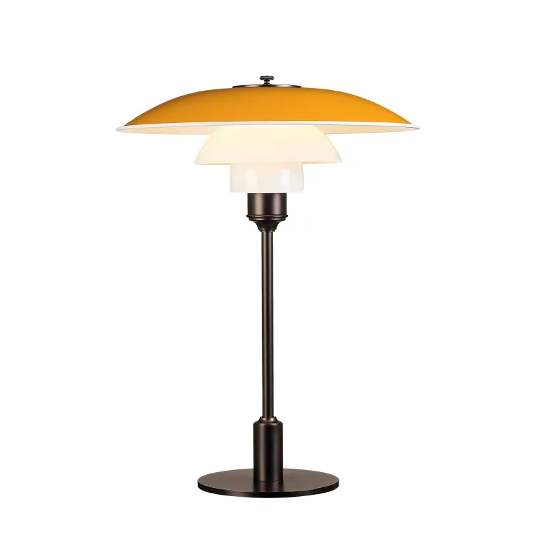 PH 3½-2½ Bordslampa yellow/brown brass