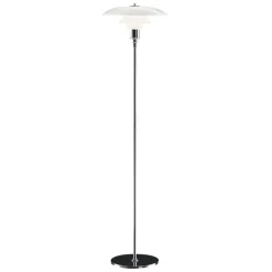 PH 3½-2½ Golvlampa glass/chrome