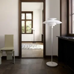 PH 80 golvlampa med dimmer white Opal white