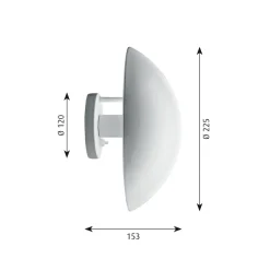 PH-Hatt vägglampa white