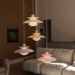 PH 5 Ø320 opal taklampa opal pale blue