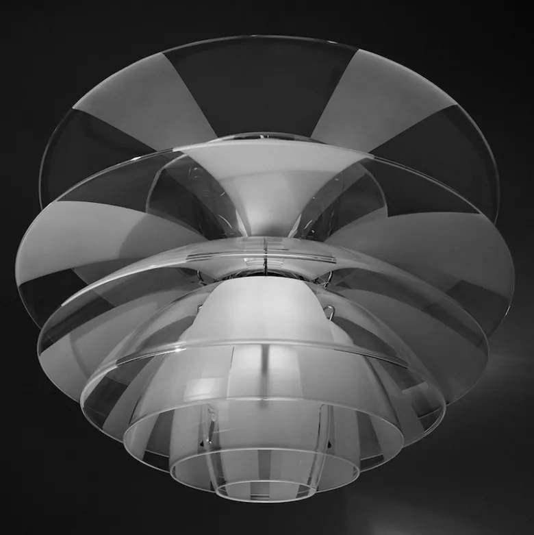 PH Septima taklampa clear/matt glass/brass