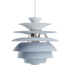 PH Snowball taklampa Dusty blue/chrome