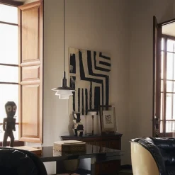 PH 3/3 Taklampa Aged brass/opal glass