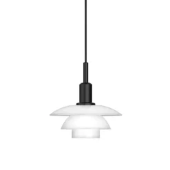 PH 3/3 taklampa black/whitet opal glass