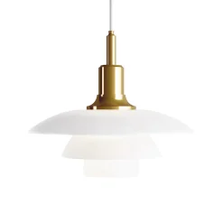 PH 3½-3 Taklampa glass/metalised brass