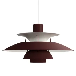 PH 5 Ø500 taklampa Monochrome Burgundy