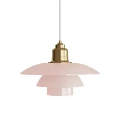PH 3½-3 taklampa pale rose/brass