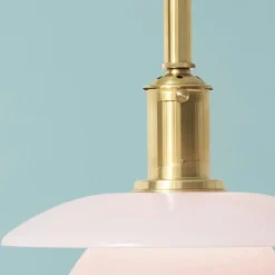 PH 3/3 taklampa pale rose/brass