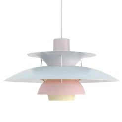 PH 5 Ø500 taklampa Pastels blue rose peach