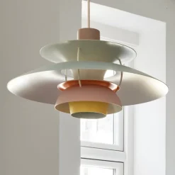 PH 5 Ø500 taklampa Pastels blue rose peach