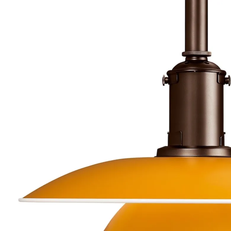 PH 3½-3 Taklampa yellow/silkesmatt brown, copper