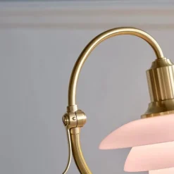 PH 2/2 the Question Mark bordslampa pale rose/brass